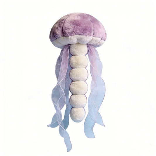 Dreamy gradient purple and white jellyfish plushies
