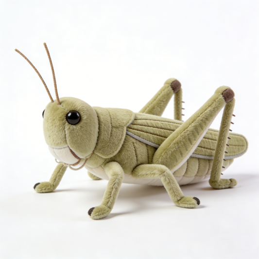 Cute & Realistic Grasshopper Plush Doll